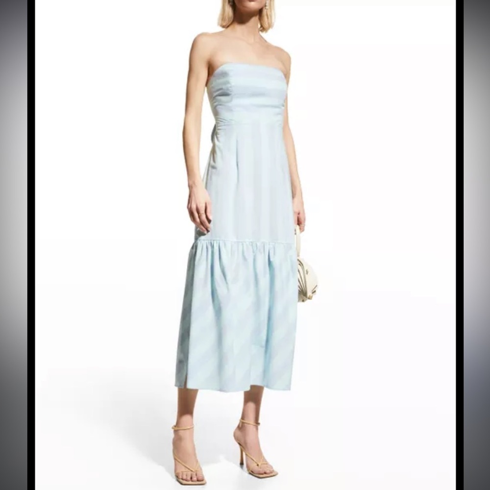 FINLEY WYATT STRAPLESS RUGBY STRIPE DRESS - Picture 4 of 6